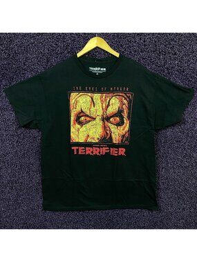 Terrifier The Eyes of Horror Art the Clown Film T-Shirt XL